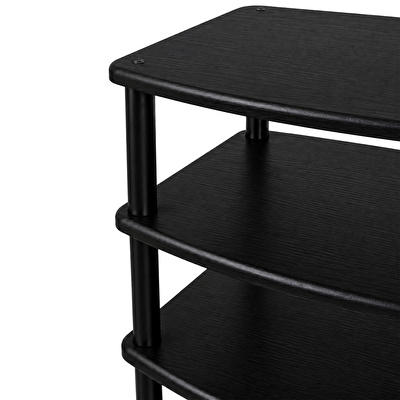 KOZMOS KS-AR001 Tekerlek Opsiyonlu Hi-Fi Rack Stand Siyah